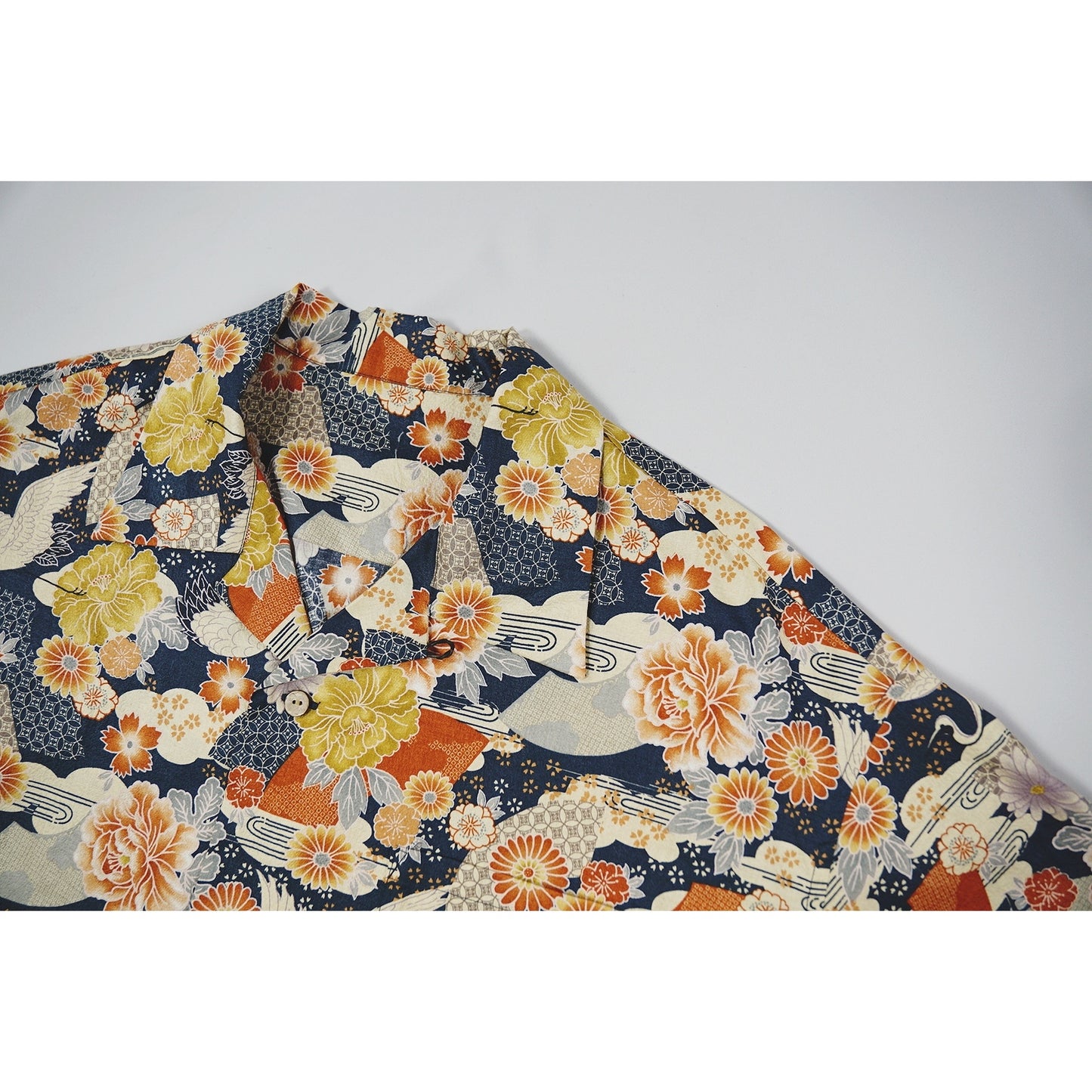 WIDE ALOHA SHIRT 花鶴 OZC-SSH009